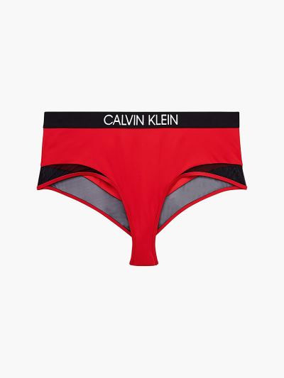 Calvin Klein Ruhák HU616266 | Calvin Klein CK Curve Plus Size Női Bikini Alsó Piros